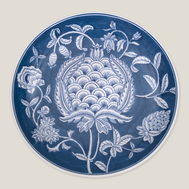 Floraison Blue Decor Platter