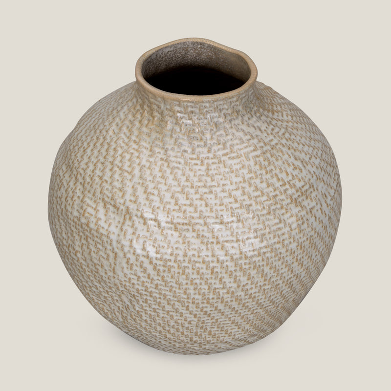 Savanna Beige Ceramic Vase