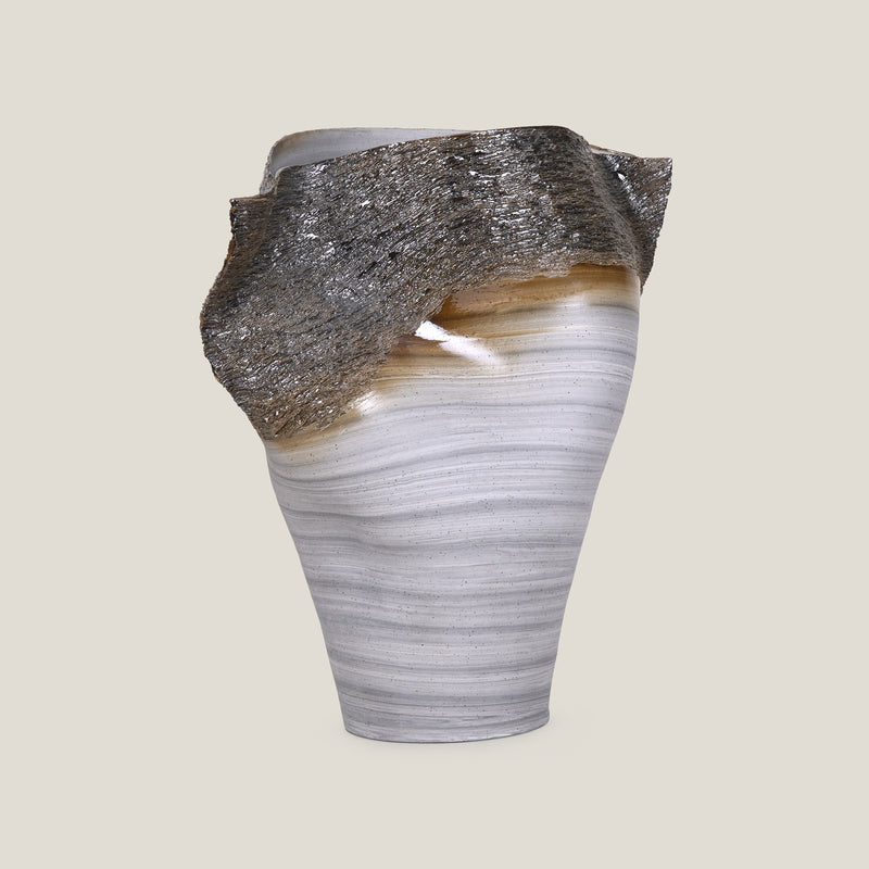 Wave Whisperer Grey Vase