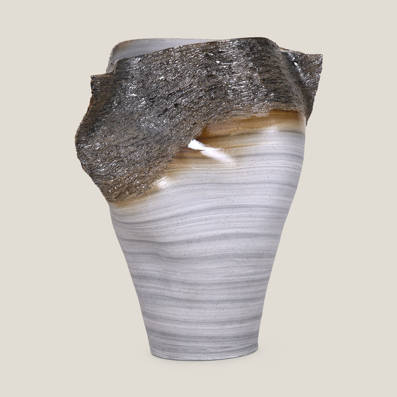 Wave Whisperer Grey Vase