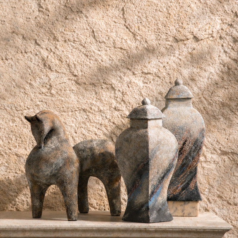 Buy Sienna Rust Ceramic Decor Jar – Address Home