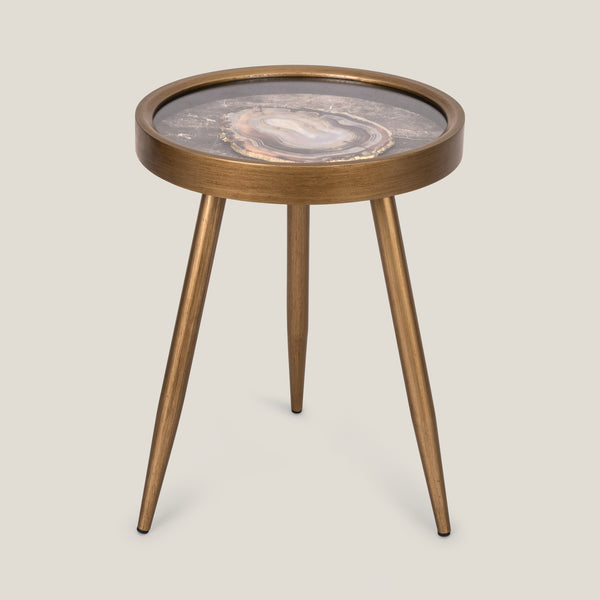 Emperador Brown Side Table