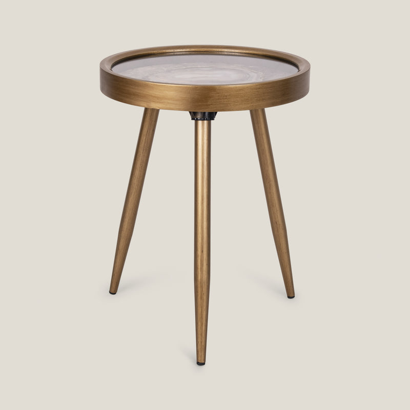 Emperador Brown Side Table