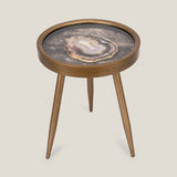 Emperador Brown Side Table