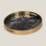 Safari Multicolor Round Serving Tray