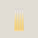 Ombre Yellow Taper Candle Set of 4