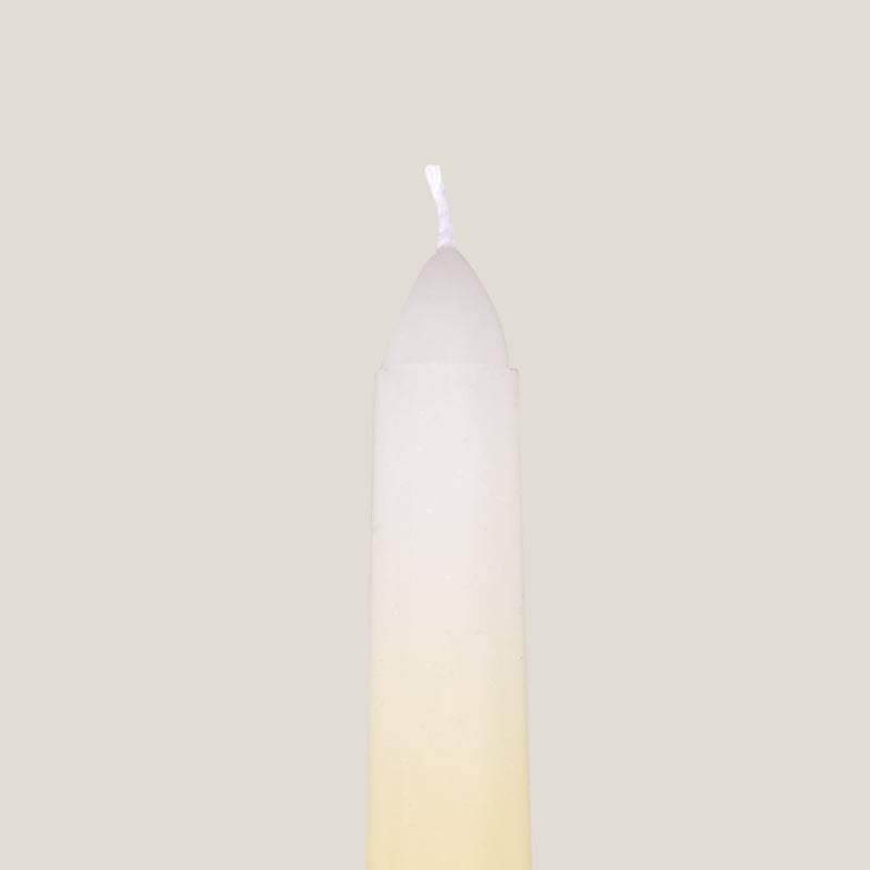 Ombre Yellow Taper Candle Set of 4