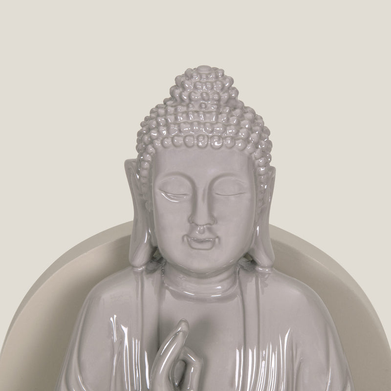 Tranquil Grey Buddha
