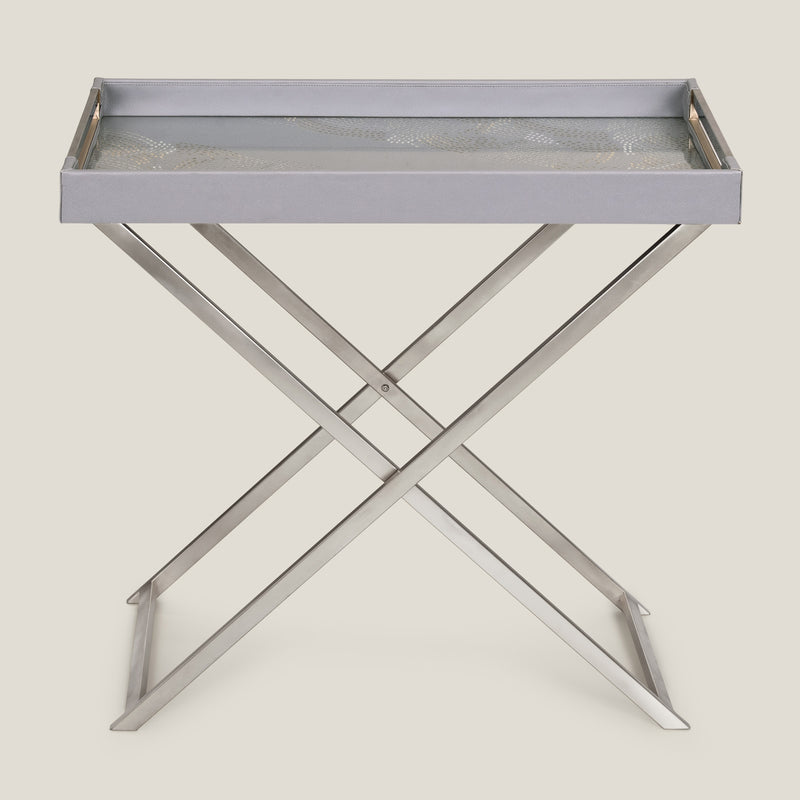 Galaxy Grey Butler Tray With Stand