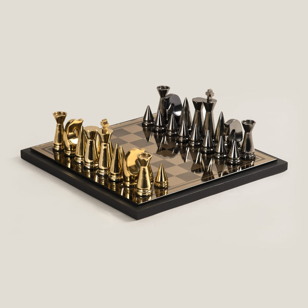 Kasper Gold & Black Chess Set