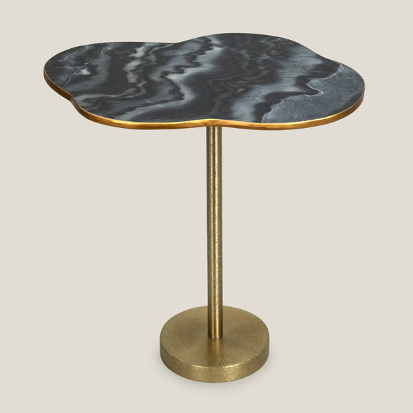 Tulee Black & Gold Side Table