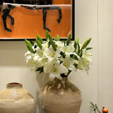 Off White Velvet Lily Flower