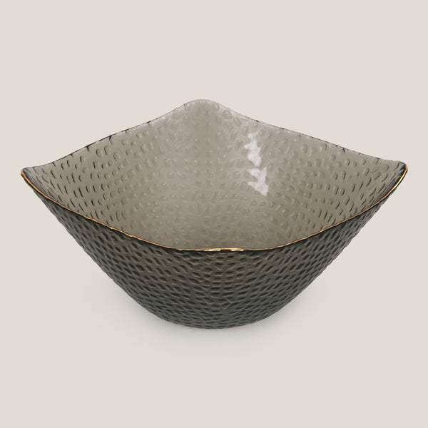 Ripple Radiance Grey Bowl L