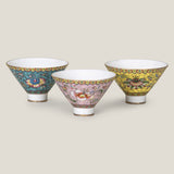 Ming Dynasty Multicolor Cup Set of 6