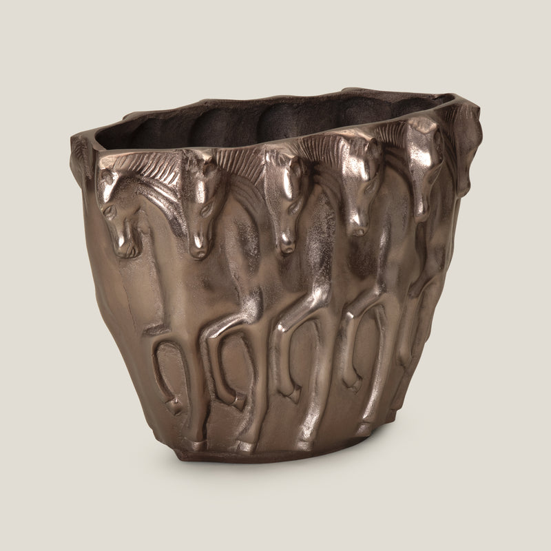 Mustang Black Nickel Vase