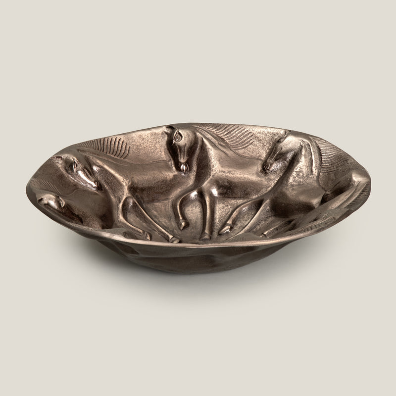 Mustang Black Nickel Decor Bowl