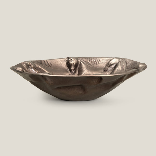 Mustang Black Nickel Decor Bowl