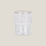 Highland Straight Gold & Clear Tumbler Set of 6