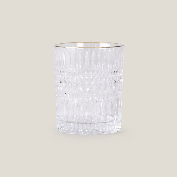 Ethno Gold & Clear Tumbler Set of 6