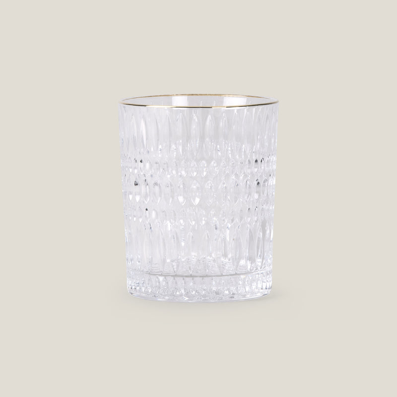 Ethno Gold & Clear Tumbler Set of 6
