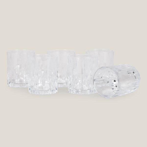 Shu Fa Clear Whisky Tumbler Set of 6