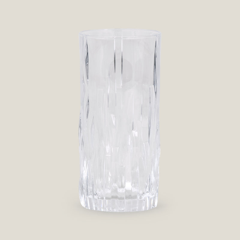 Shu Fa Clear Crystal Long Drink Glass Set of 6