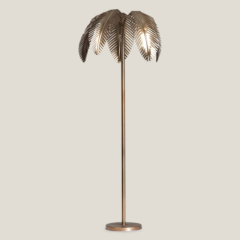 Bahama Brass Palm Floor Lamp L