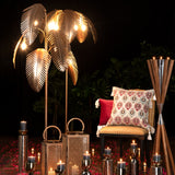 Bahama Brass Palm Floor Lamp L