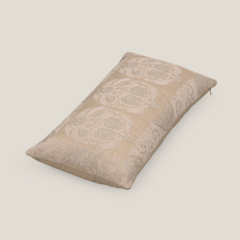 Parsa Emb. Beige Cushion Cover