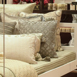 Nava Applique Grey Cushion Cover