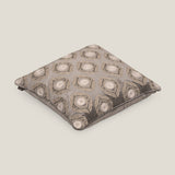 Rasa Emb. Grey Velvet Cushion Cover