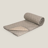 Mahsa Beige & Grey Reversible Bedspread