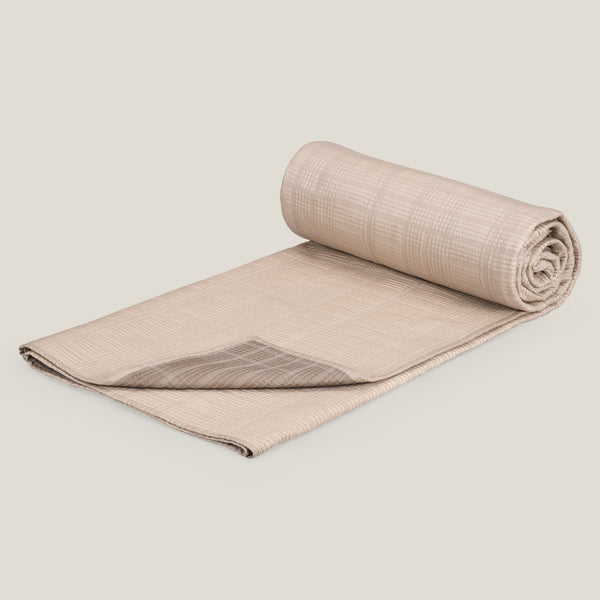 Braylon Beige & Dark Beige Reversible Bedspread