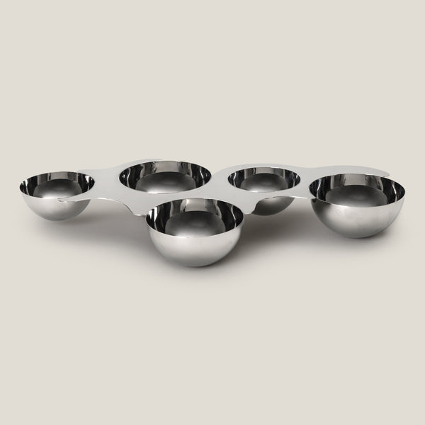 Orbis Nickel Chip & Dip Bowls