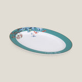 Arban Turquoise Bone China Oval Platter S