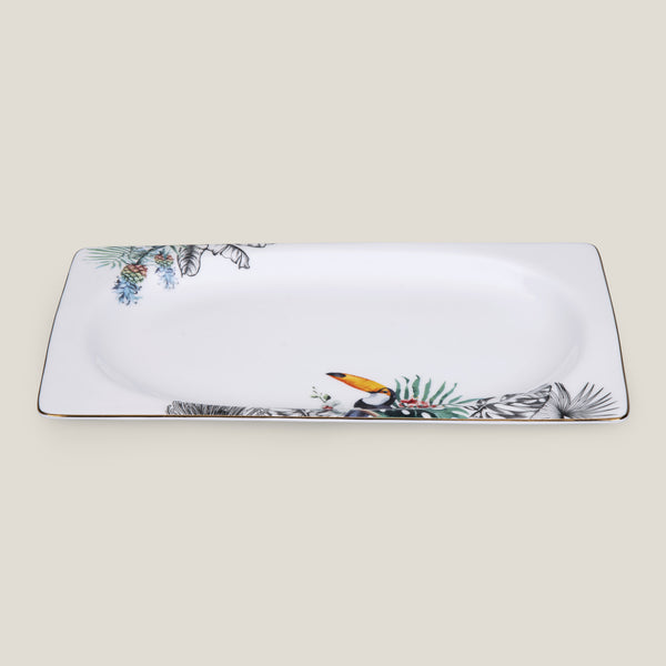 Tahiti White Rectangular Platter
