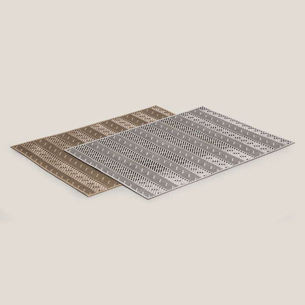 Monarch Grey & Gold Placemat Set of 2