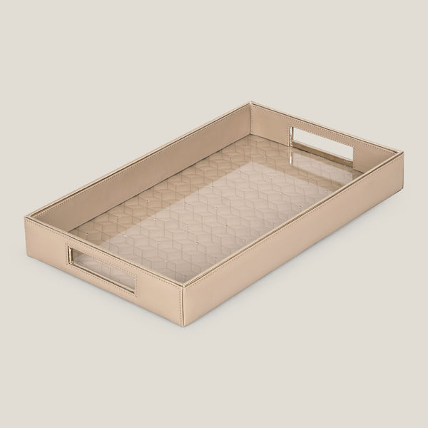 Feizy Dark Beige Serving Tray