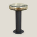 Charles Black & Gold Side Table