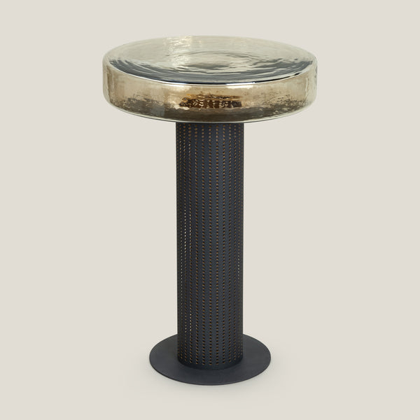 Charles Black & Gold Side Table