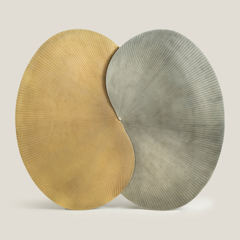 Radiant Nickel & Brass Wall Art