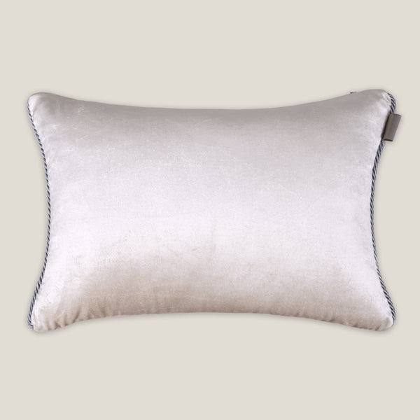 Forte Off White Emb. Velvet Cushion Cover