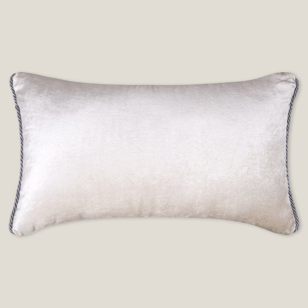Bergenia Off White Emb. Velvet Cushion Cover