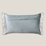 Agave Blue Emb. Velvet Cushion Cover