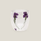 Botanic Bloom Purple Glass Set of 4