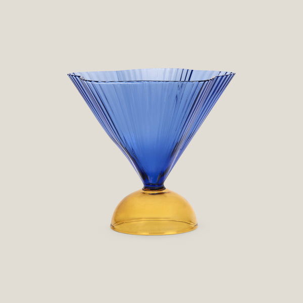Pinnacle Blue Glass Set of 4