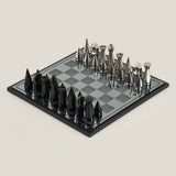 Art Decor Silver & Black Chess Set