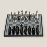 Art Decor Silver & Black Chess Set