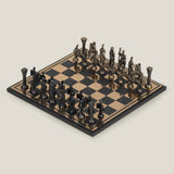 Greek Roman Antique Brown & Black Chess Set