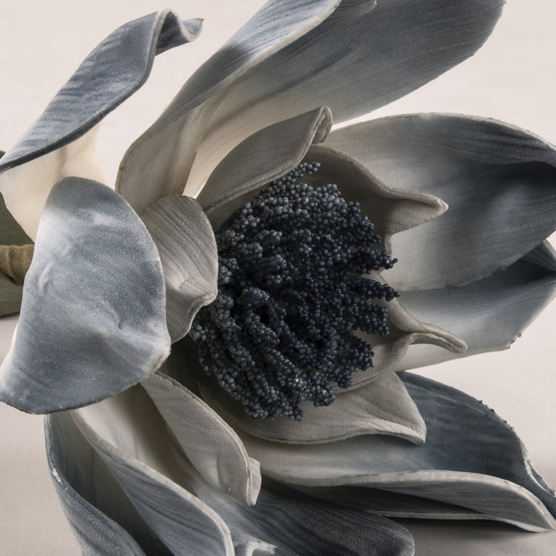 Blue & Grey Sunflower Foam Flower